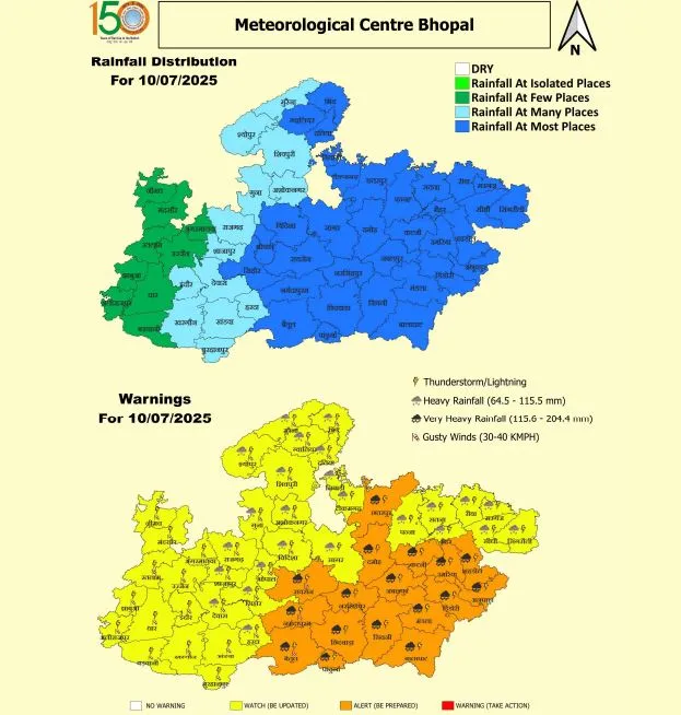 Madhya Pradesh Heavy Rainfall Alert