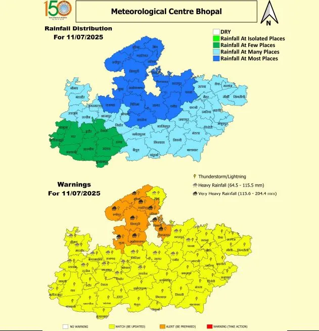Madhya Pradesh Heavy Rainfall Alert