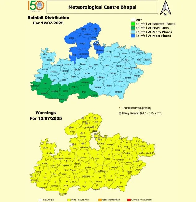 Madhya Pradesh Heavy Rainfall Alert