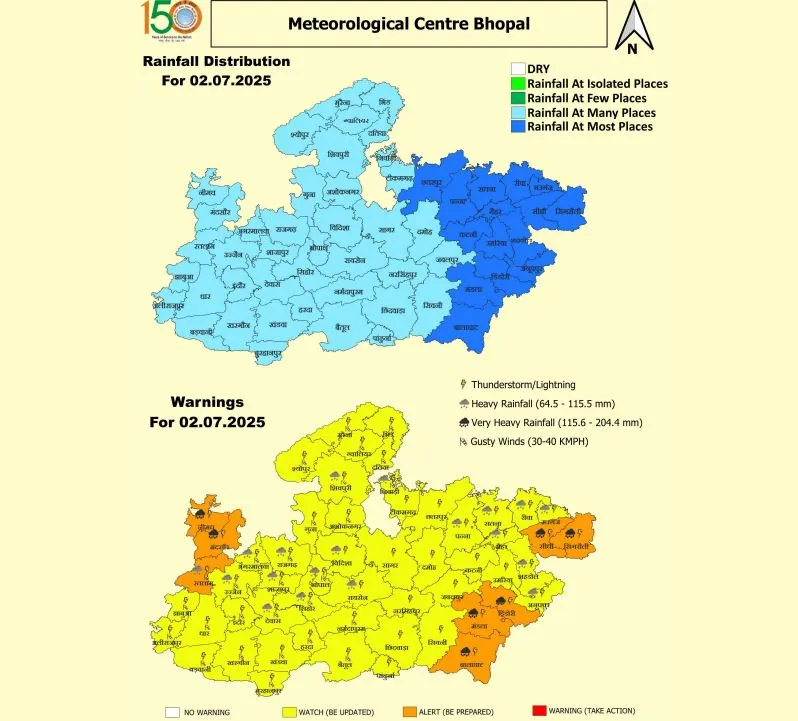 MP Heavy Rain Alert