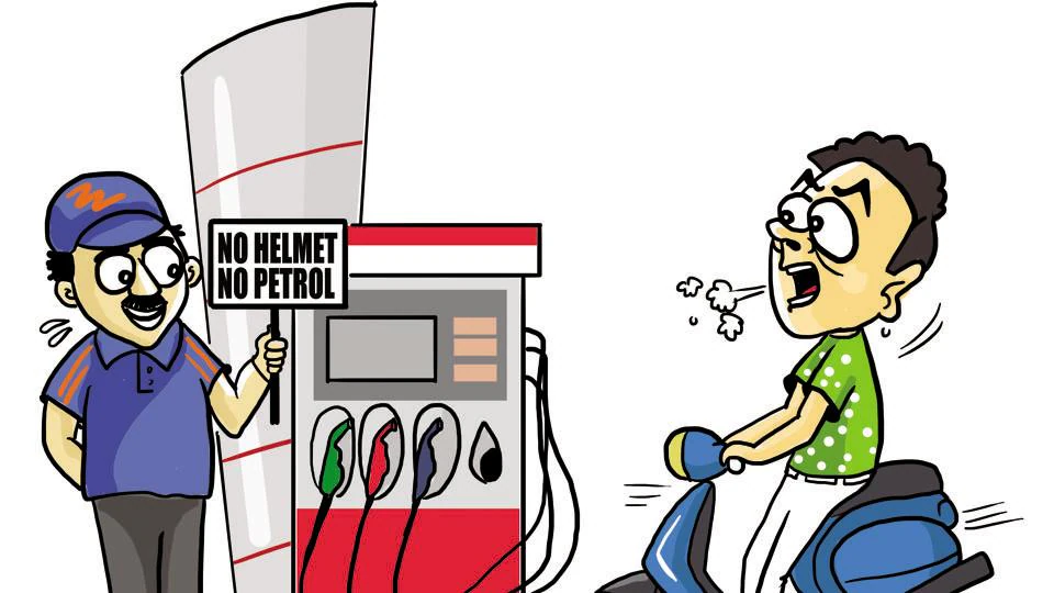 Raipur No Helmet No Petrol Rule News