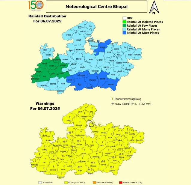 MP Heavy Rain Alert July 2025