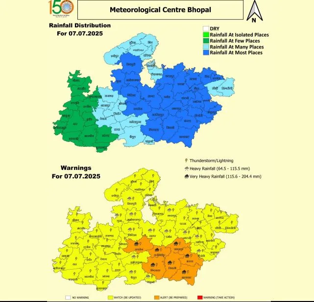 MP Heavy Rain Alert July 2025