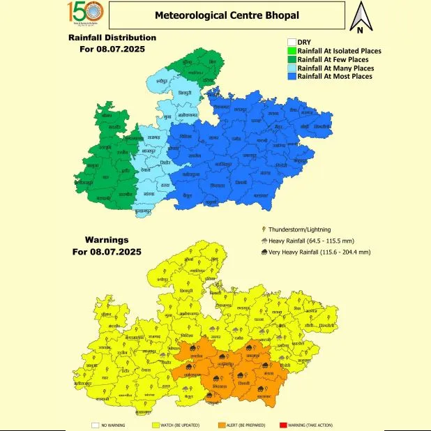 MP Heavy Rain Alert July 2025