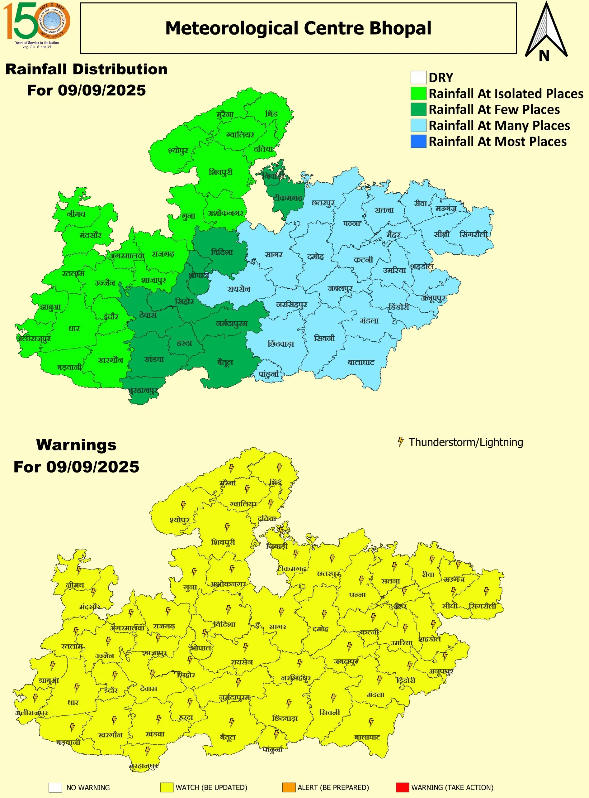 9 September 2025 MP Map