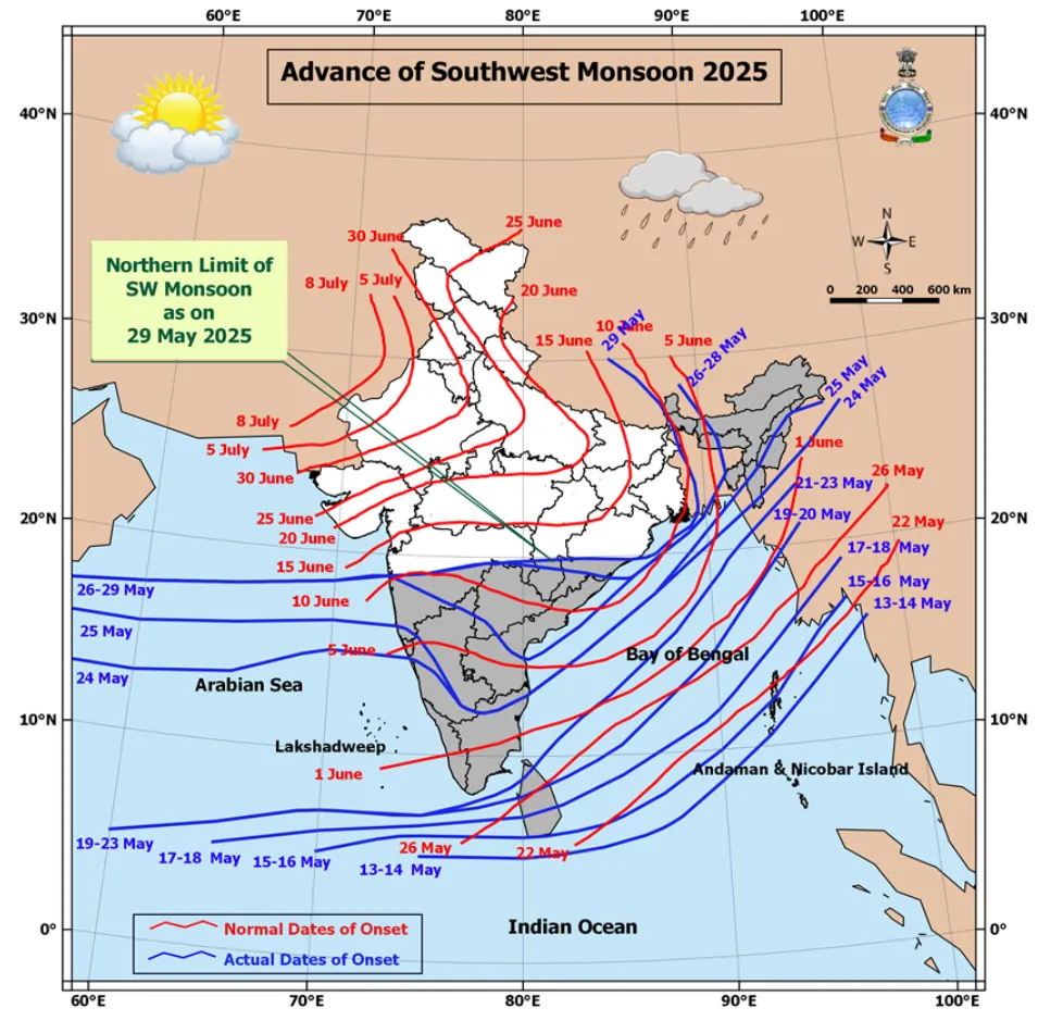 National Weather Forecast Monsoon Tracking Annotations