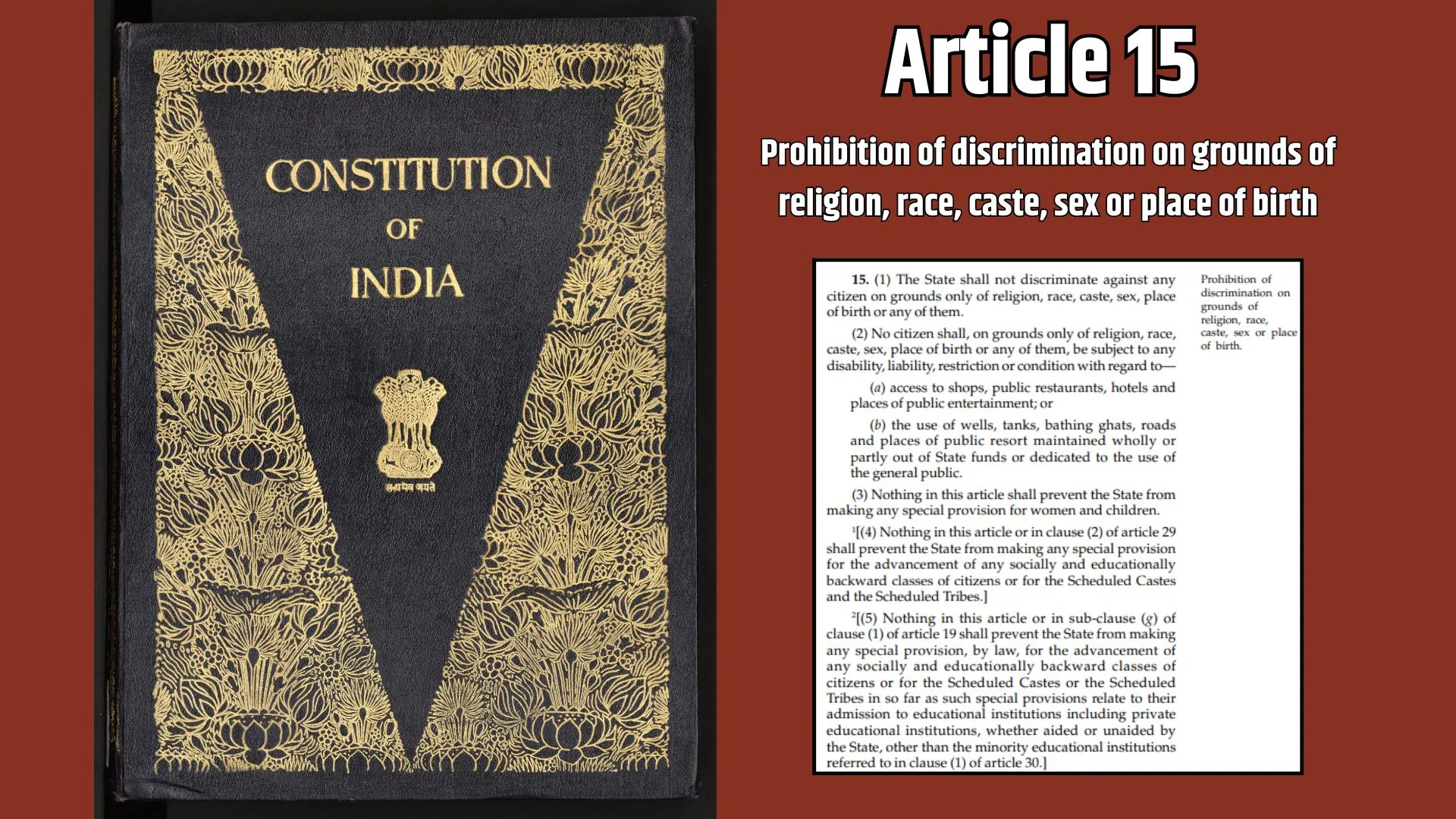Tribal Women Property rights Article 15