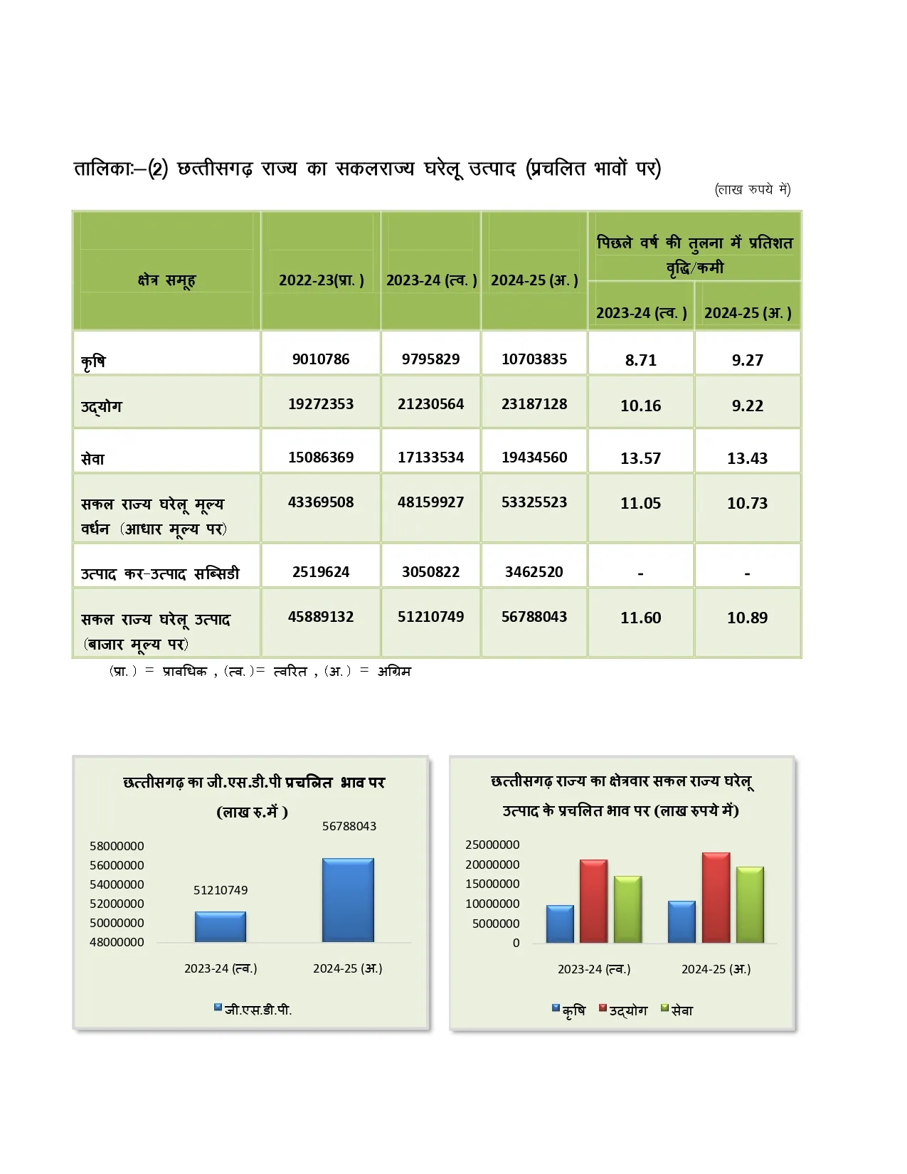 Chhattisgarh Budget Economic Survey