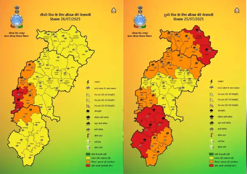 Chhattisgarh weather update