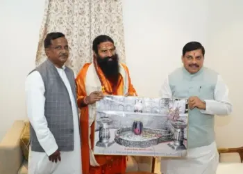 Cm MOhan Yadav baba Ramdev