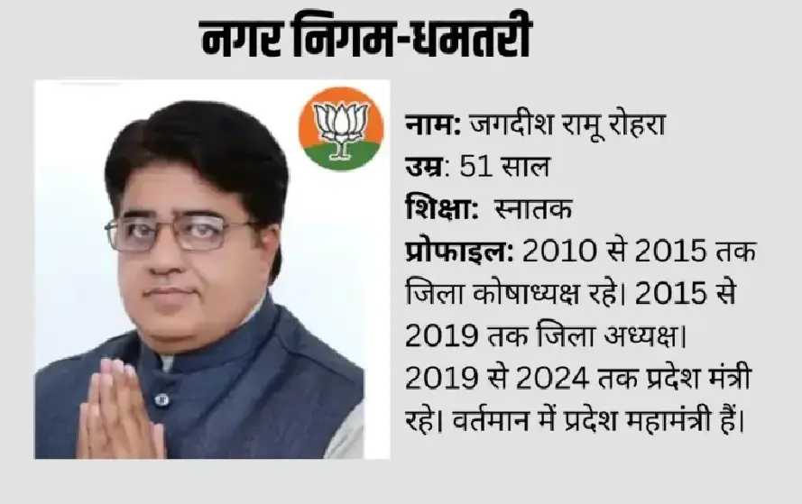 Dhamtari Mayor Jagdeesh Rohra