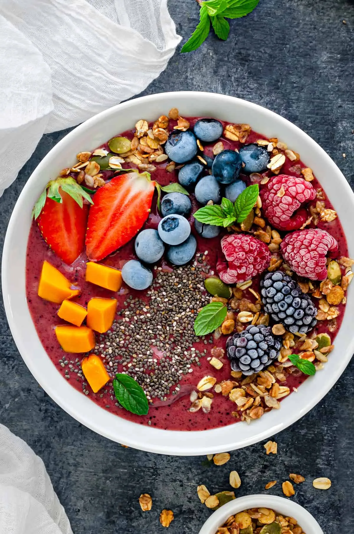 Diabetes Morning Diet Tips Seeds Mic Smoothie Bowl