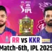 RR vs KKR Dream11 Prediction IPL 2025