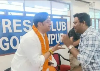 Gorakhpur MP Ravi Kishan visit Jounalist Press Club
