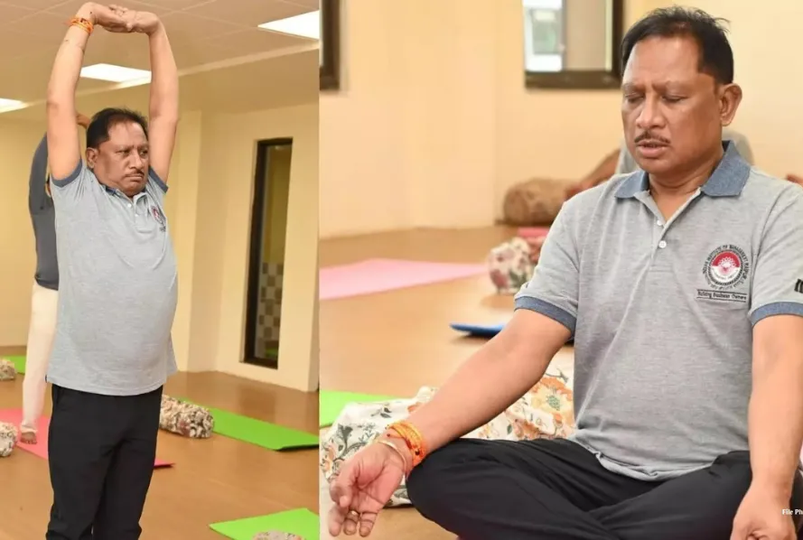 International Yoga Day 2025 Chhattisgarh CM Vishnudeo Sai