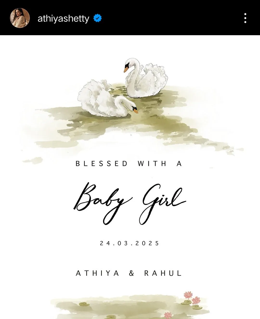 KL Rahul Athiya Shetty daughter
