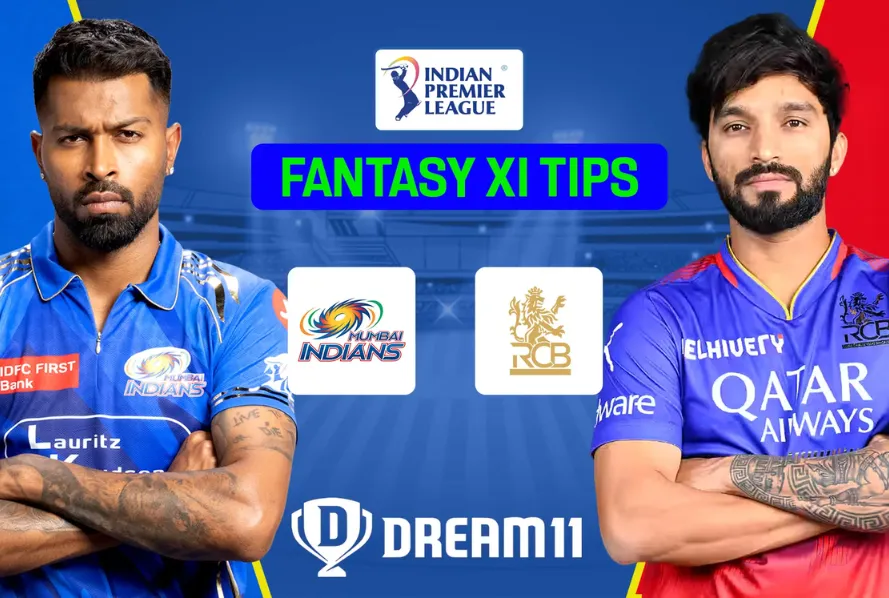 mi vs rcb dream11 prediction playing11 pitch report ipl 2025