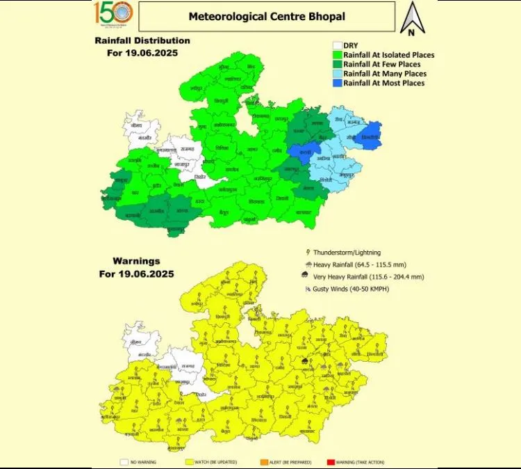 MP Monsoon Rainfall
