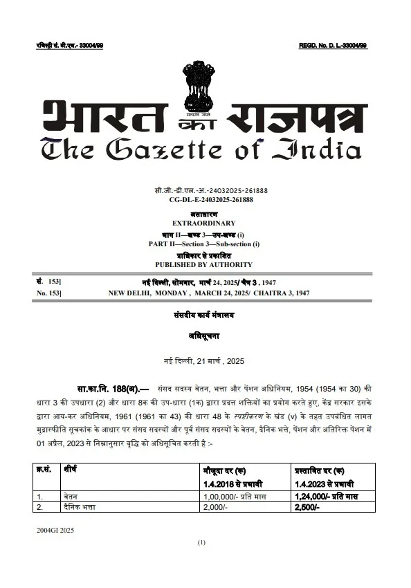MP Salary Hike