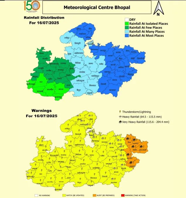 MP map 16 July 2025