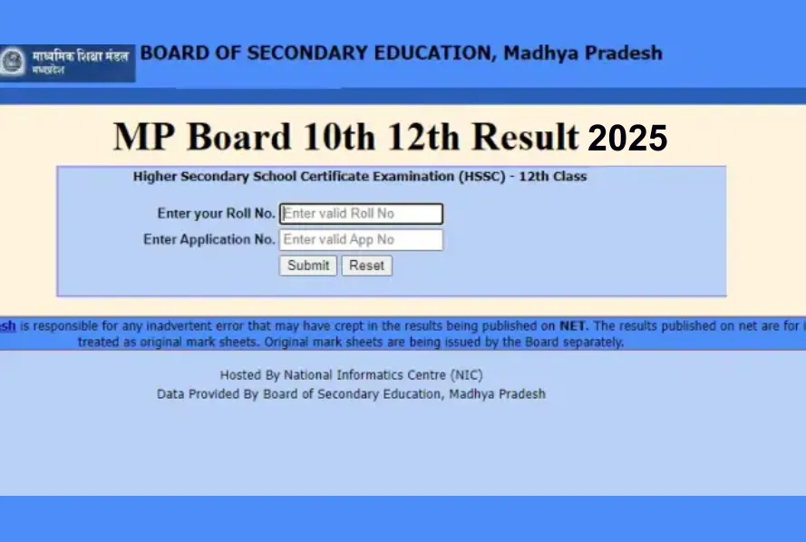 MPBSE MP Board 10th-12th Result 2025 Date