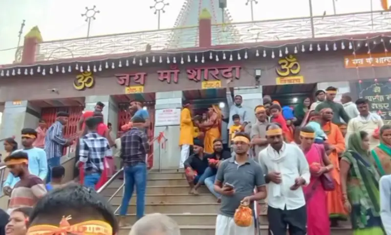 Maihar Viral Video Sharda Devi Mandir Terrorist attack Fact Check