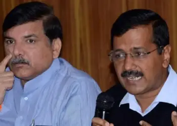 Sanjay Singh and Arvind Kejriwal