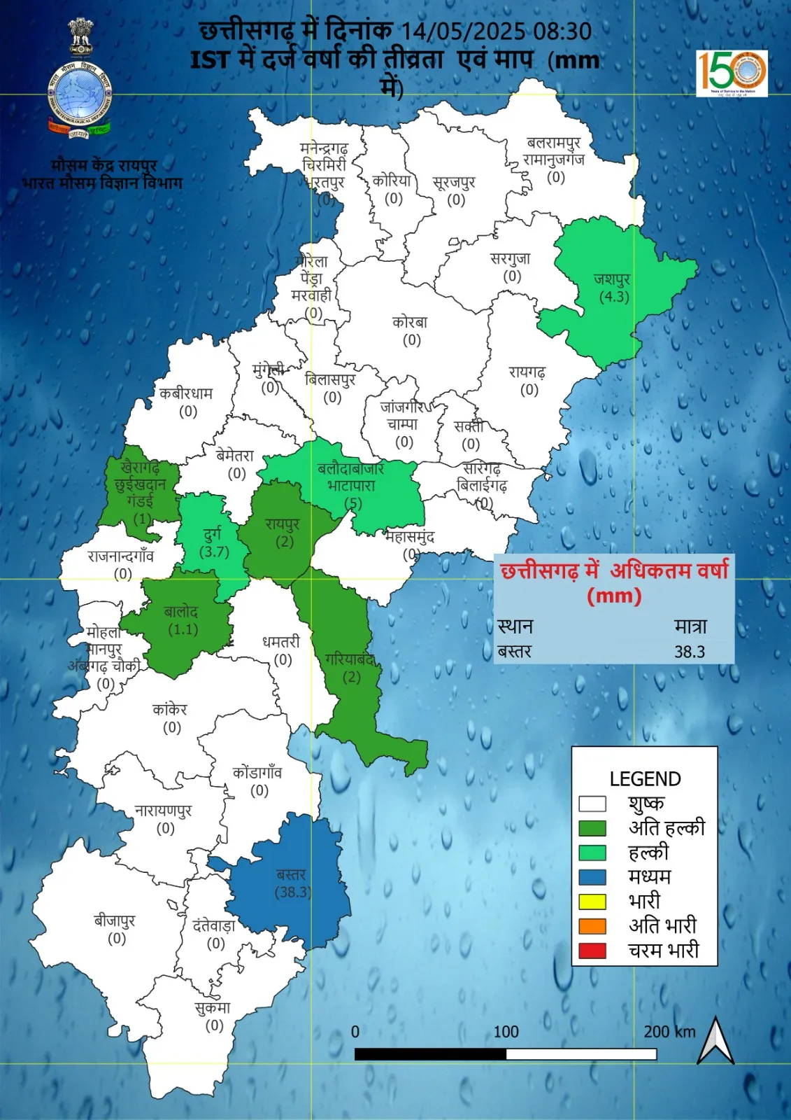 Raipur Weather Update
