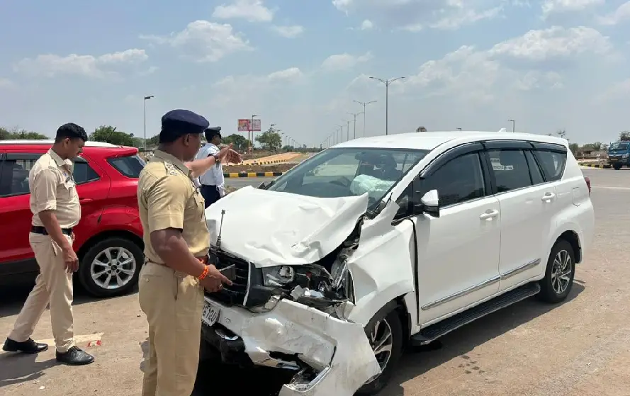 Raipur CRPF Car Accident