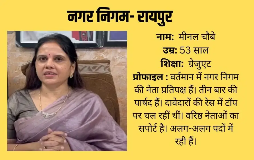 Raipur Mayor Meenal Choube