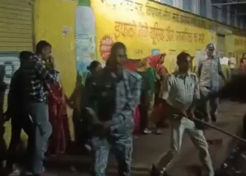 Rewa farmer lathicharge Hindi news