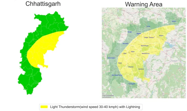 Chhattisgarh Weather Thunderstorm