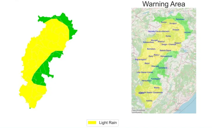 CG WEATHER THUNDERSTORM AND LIGHTENING NOWCAST