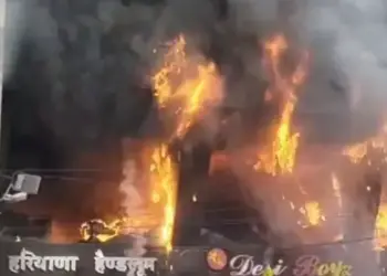 Shahdol shops fire