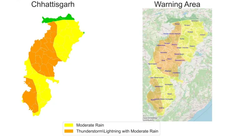 Thunderstorm and Lightening CG Weather Update