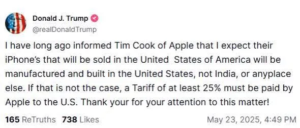 Trump Threatens Apple