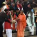 UP CM Yogi Adityanath seen at Bithoor ghat in kanpur