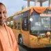 UP CM Yogi Adityanath religious electric bus service Varanasi Ayodhya
