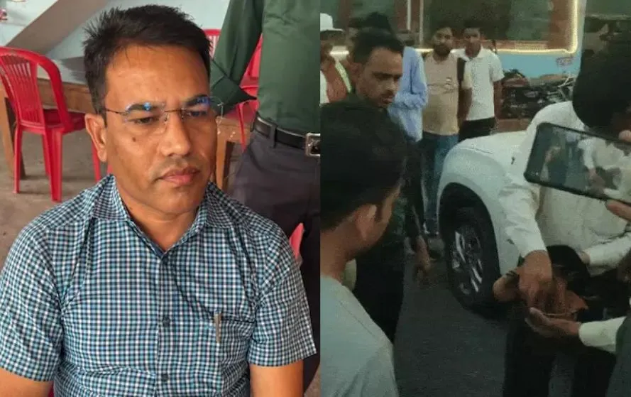 रिश्वत लेने के मामले में पकड़ा गया कार्यापलन यंत्री।