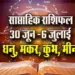 Weekly-Aarthik-Horoscope-30-June--6-July-2025-Saptahik-Money-Rashifal.gupt-navratri dev shayani ekadashi