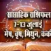 Weekly-Horoscope-7-13-July-Mesh-Vrash-Mithun-Kark--Saptahik-Rashifal-Astrology-Hindi-News-Jyotish-Upay