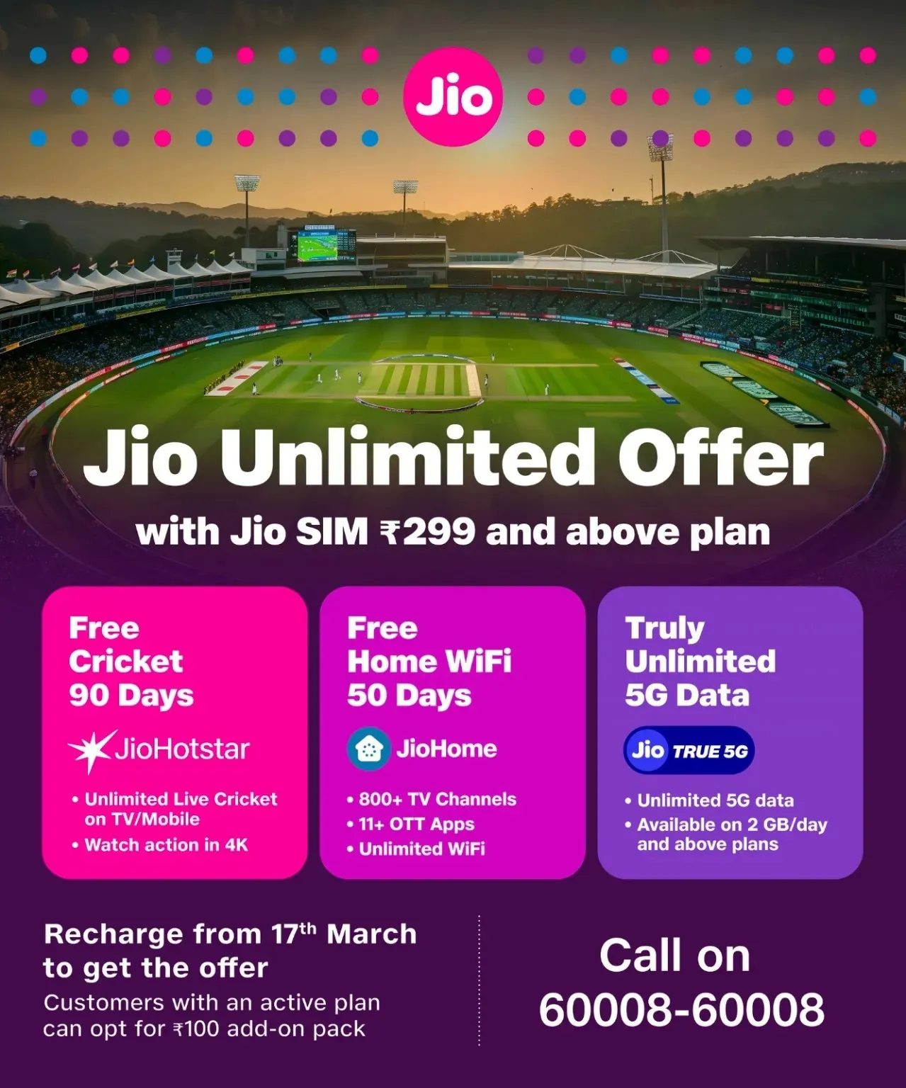 JIO Recharge Plan IPL 2025