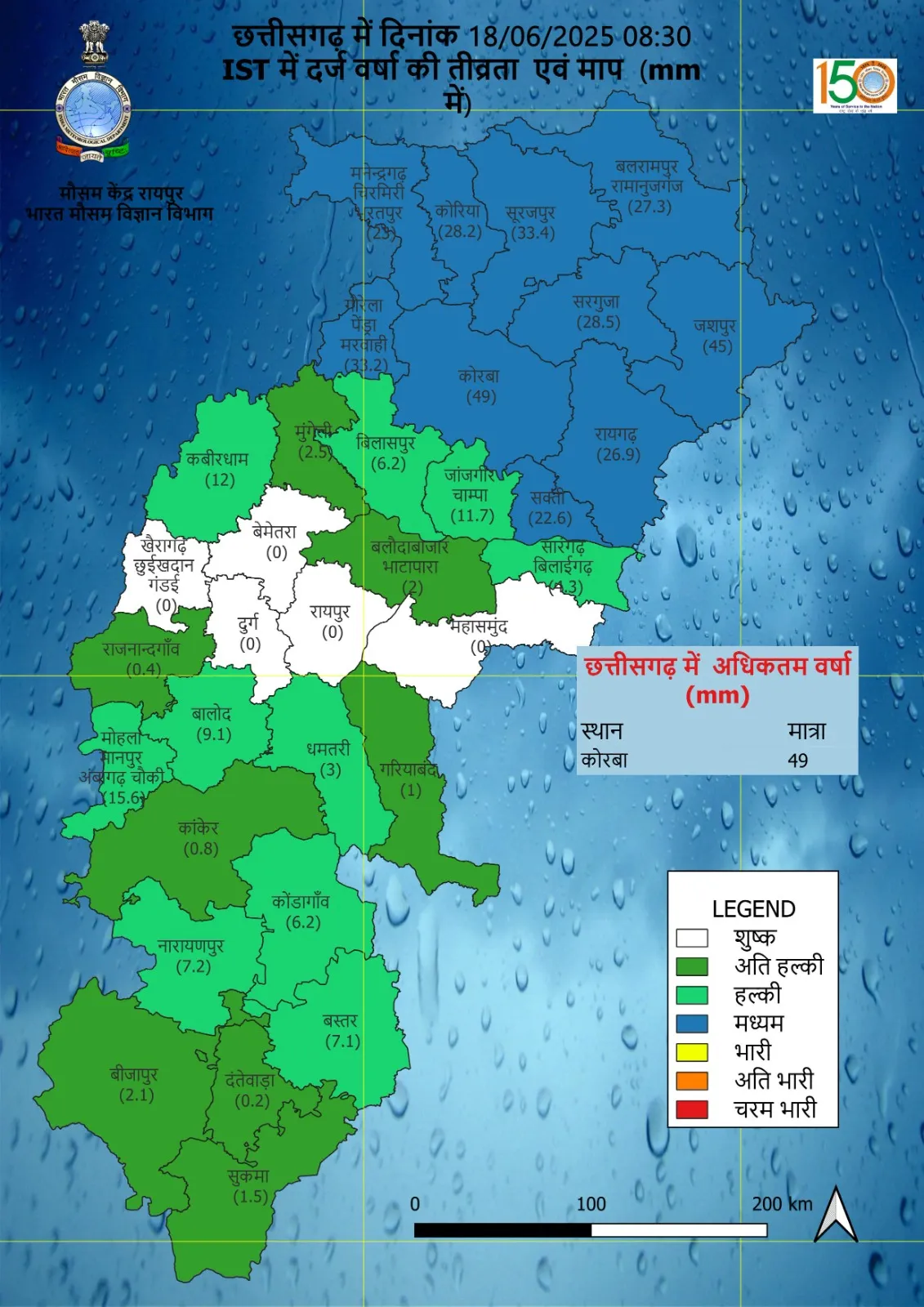 Chhattisgarh Weather