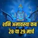 shani amavasya 2025 kab hai , shani ke upay