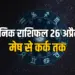 Aaj ka Rashifal 26 Arpil 2025 Shanivar Mesh Vrash Mithun Kark