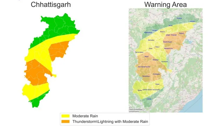 CG Monsoon Update Thunderstorm and Lightening
