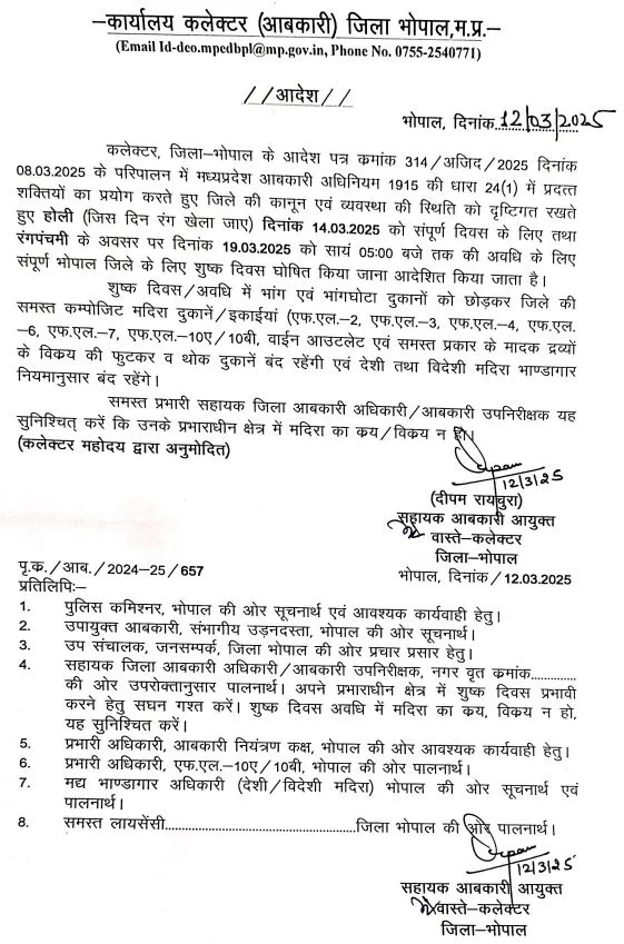 bhopal sharab dukan band