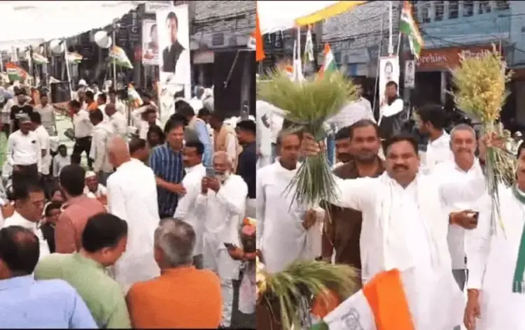 मंच टूटने पर अफरा-तफरी का माहौल बन गया।