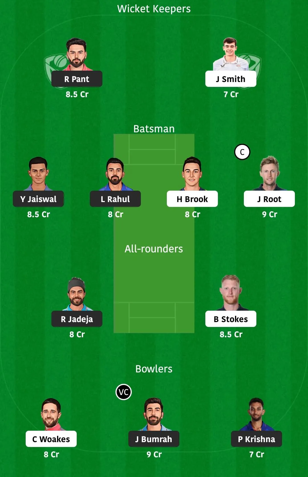 india vs england test dream11 prediction