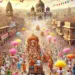 इंदौर में होगी बरसाना की लट्ठमार होली। फोटो-एआई।